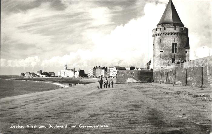 Vlissingen Boulevard met Gevangentoren Zeebad