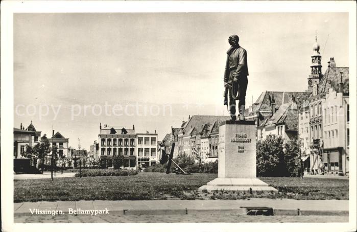 Vlissingen Bellamypark Standbeeld Frans Naerebout