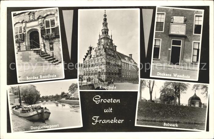 Franeker Raadhuis Diakens Weeshuis Bolwerk Dongjemerpoort