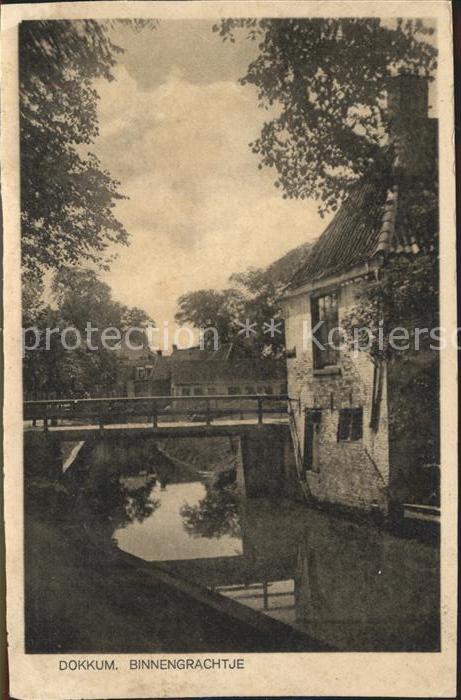 Dokkum Binnengrachtje Brug Bruecke