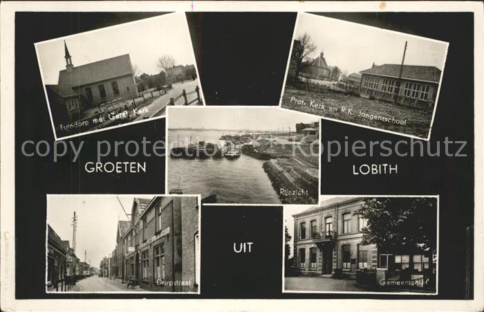 Lobith Tuindorp Kerk Jongensschool Gemeentehuis Dorpstraat Rijnzicht