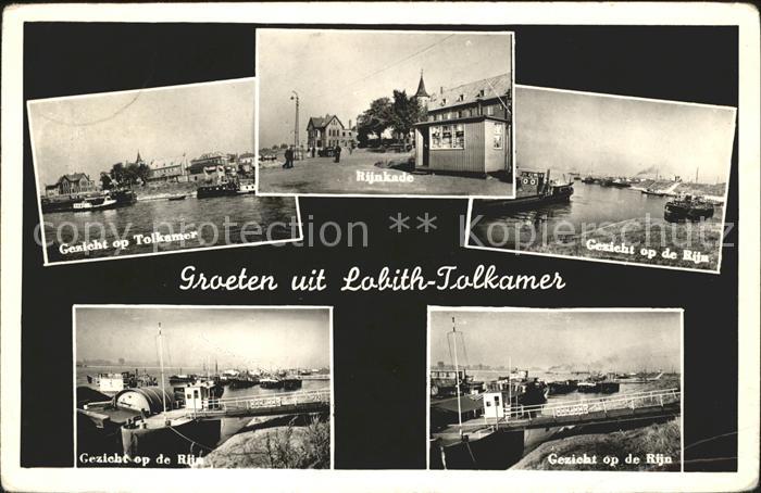 Tolkamer Lobith Rijnk Rijnkade Rhein Binnenschiffahrt Anleger