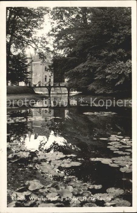 Ruurlo Reurle Waterspiegeling achter Huize Wasserspiegelung Schloss