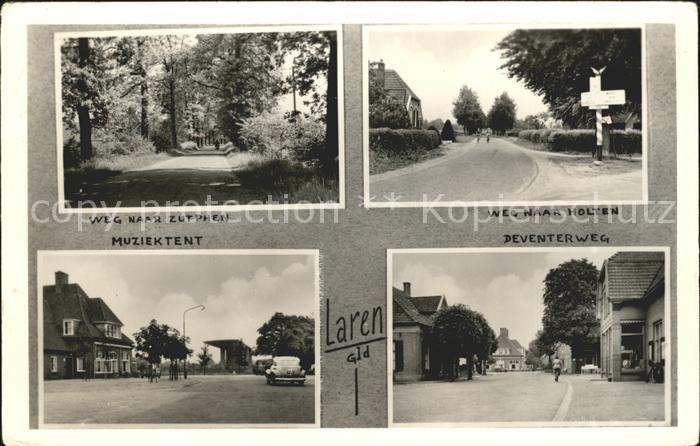 Laren Gelderland Weg naar Zutphen Holten Muziektent Deventerweg