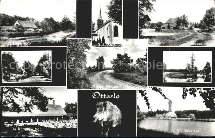 Otterlo Gelderland Lage Veld Kerk Mossel St Hubertus Aanstoot Koperen Kop Hoge V