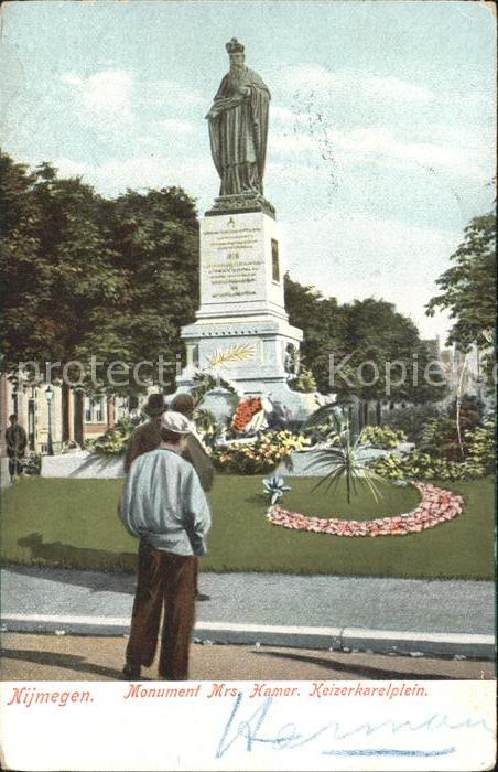 Nijmegen Monument Mrs. Hamer Kaizerkarelplein