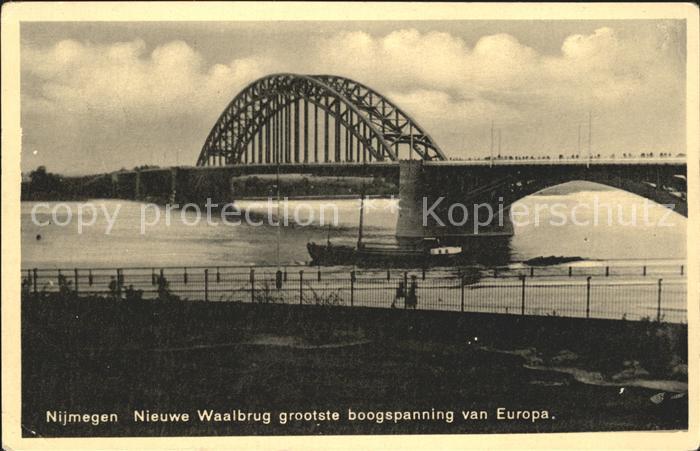 Nijmegen Nieuwe Waalbrug Segelboot