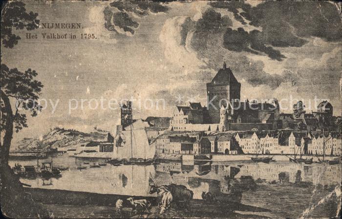 Nijmegen Valkhof Segelboot Kühe