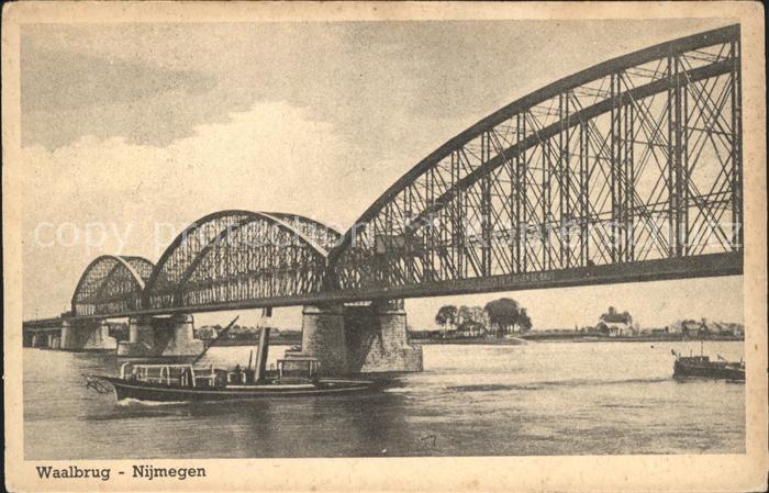 Nijmegen Waalbrug Dampfer