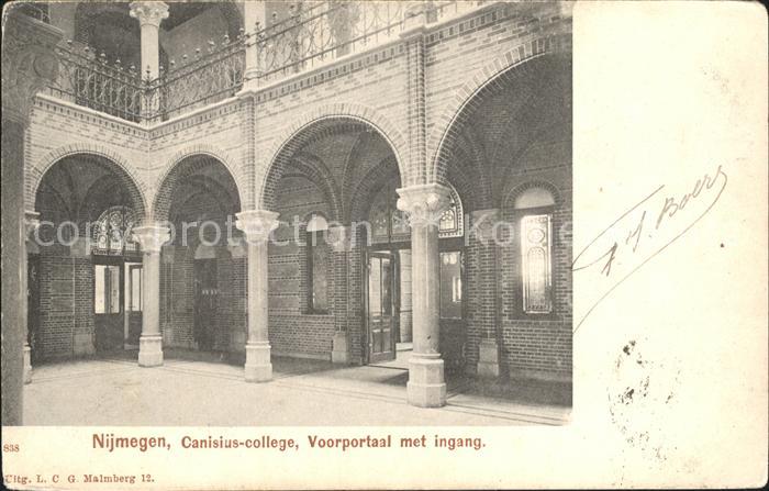 Nijmegen Canisius college Voorportaal ingang