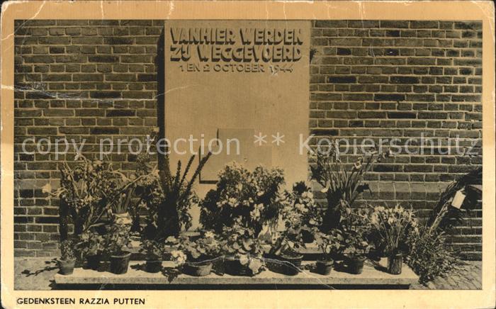 Putten Gelderland Gedenksteen Razzia