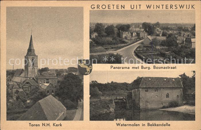 Winterswijk Burg Bosmastraat Watermolen Bekkendelle Toren Kerk