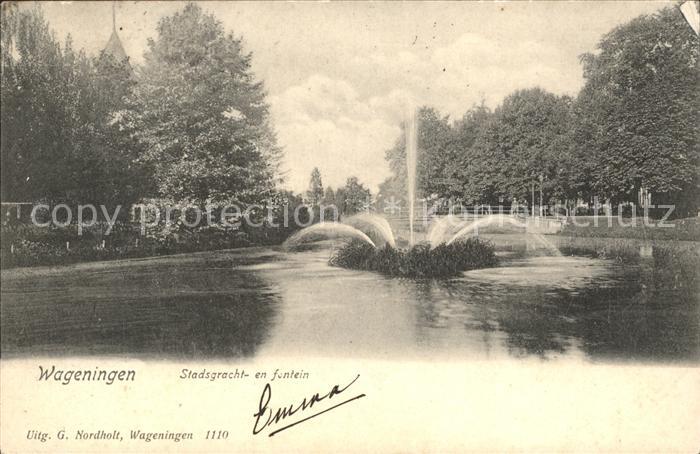 Wageningen Stadsgracht- en fontein