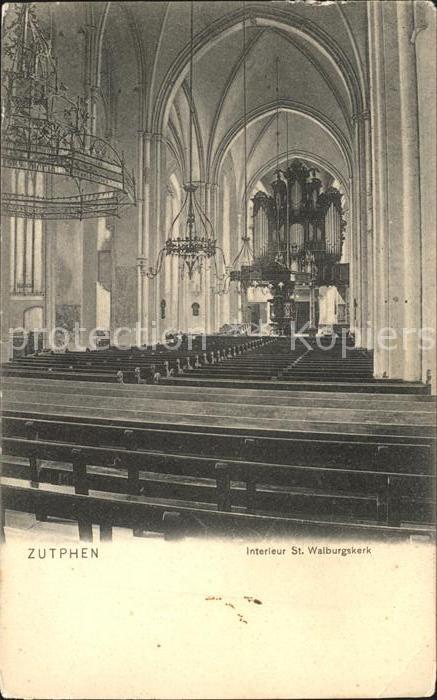 Zutphen Interieur St. Walburgskerk