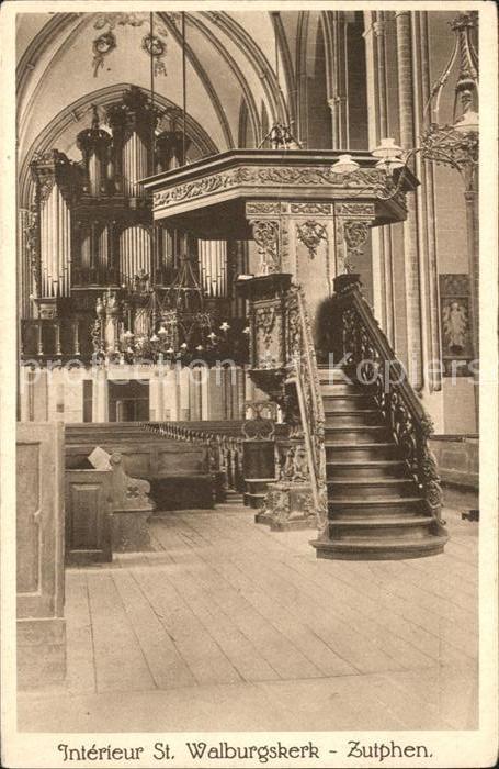 Zutphen Interieur St. Walburgskerk