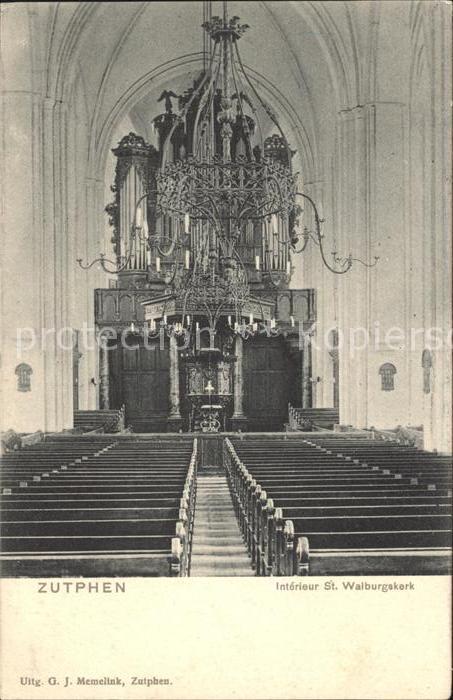 Zutphen Interieur St. Walburgskerk