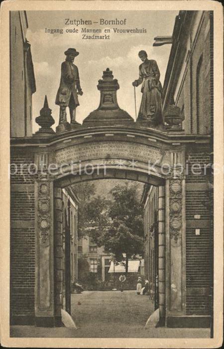 Zutphen Bornhof Ingang Mannen Vrouwenhuis Zaadmarkt