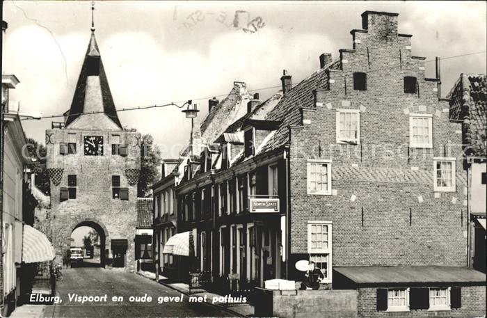 Elburg Vispoort oude gevel pothuis