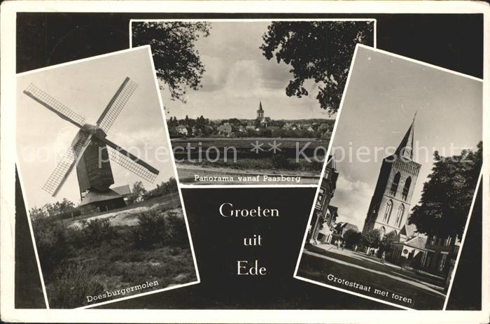 Ede Netherlands Grotestraat toren Paasberg Doesburgermo