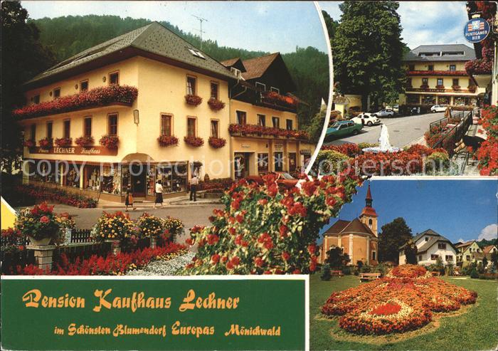 Moenichwald Pension Kaufhaus Lechner Blumeninsel Kirche