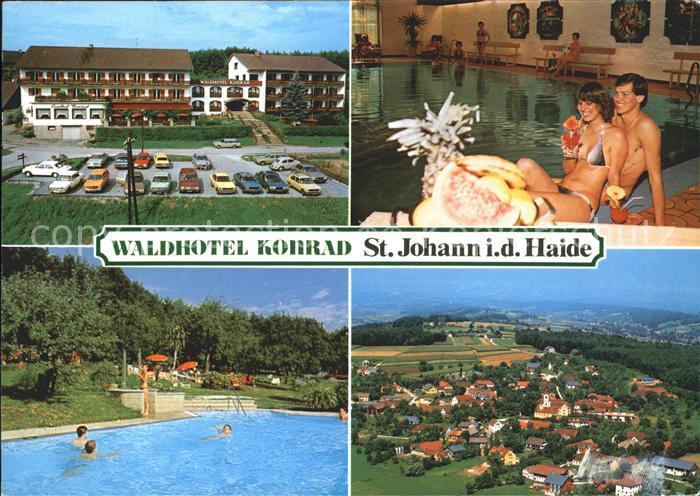 St Johann Haide Waldhotel Konrad Sauna Hallen und Freibad Ortsansicht