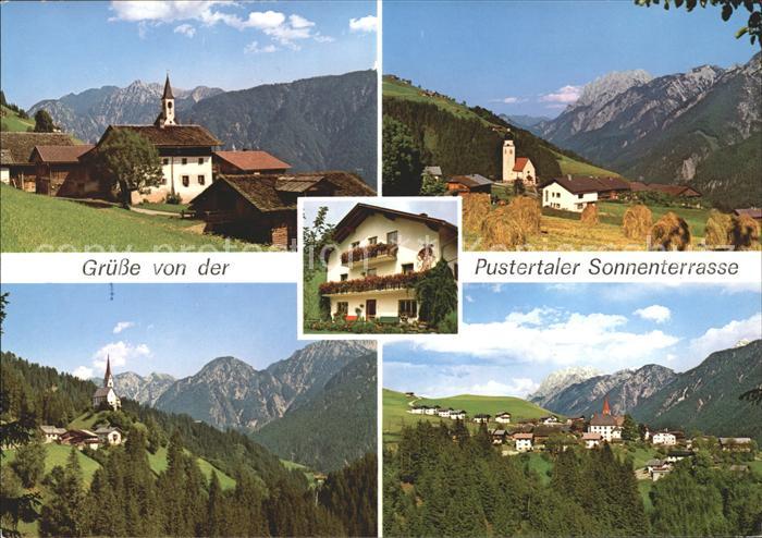 Pustertaler Hoehenstrasse Burg Vergein Ried St Justina Anraas Bauernhof in Ried