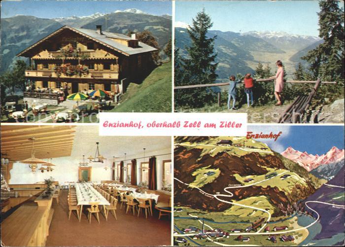 Zell Ziller Tirol Alpengasthof Enzianhof Panorama Gastraum