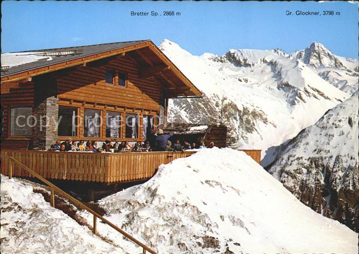 Kals Grossglockner Bergbahn Restaurant Glocknerblick mit Bretterspitze und Gross