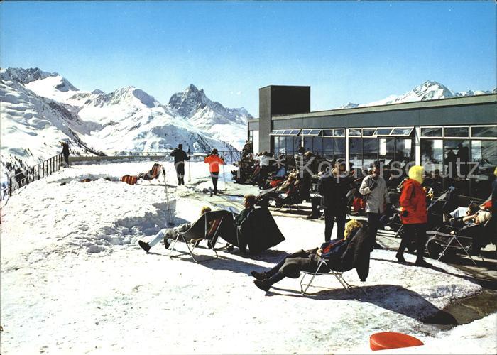 St Anton Arlberg Terrassenrestaurant Bergstation Galzig