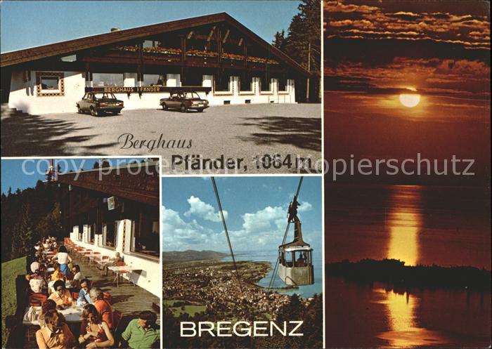 Bregenz Vorarlberg Berghaus Pfaender Terrasse Bodensee
