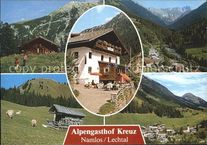 Namlos Alpengasthof Kreuz Stube Lechtal Panorama