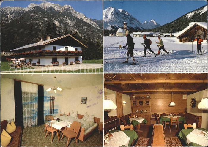 Leutasch Pension Waldruh Gastraum Zimmer Langlauf