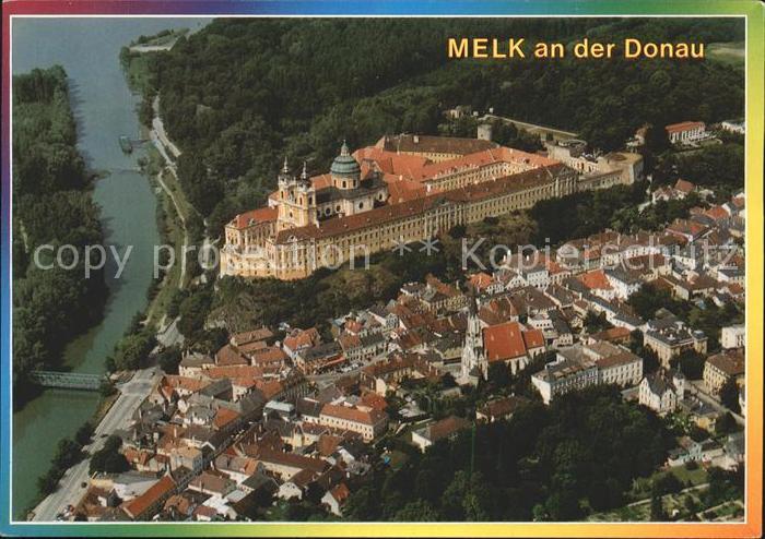 Melk Donau Stift Melk Fliegeraufnahme