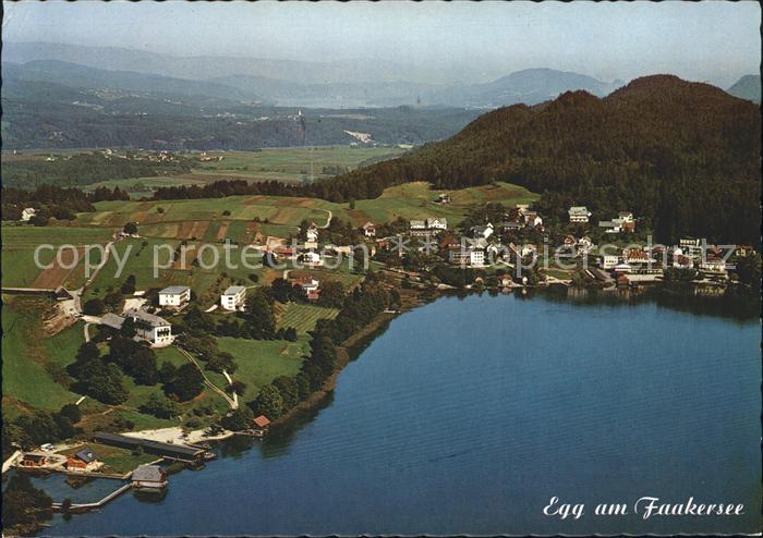 Egg Faakersee Fliegeraufnahme
