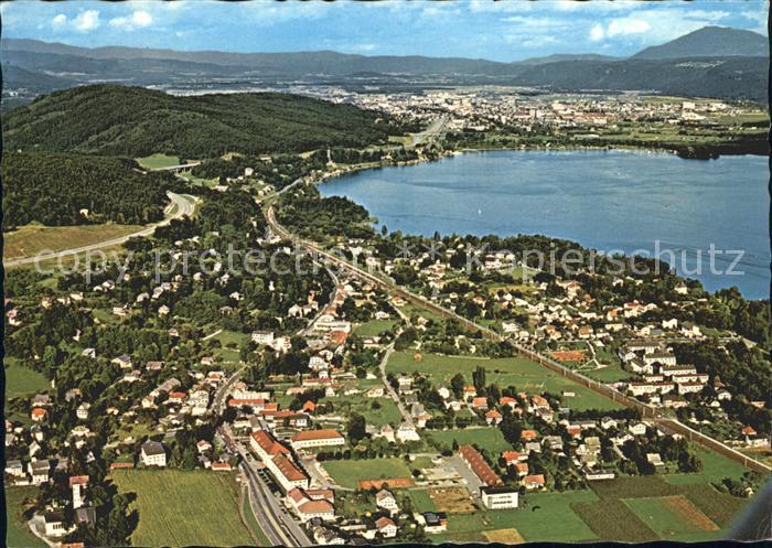 Krumpendorf Woerther See Fliegeraufnahme