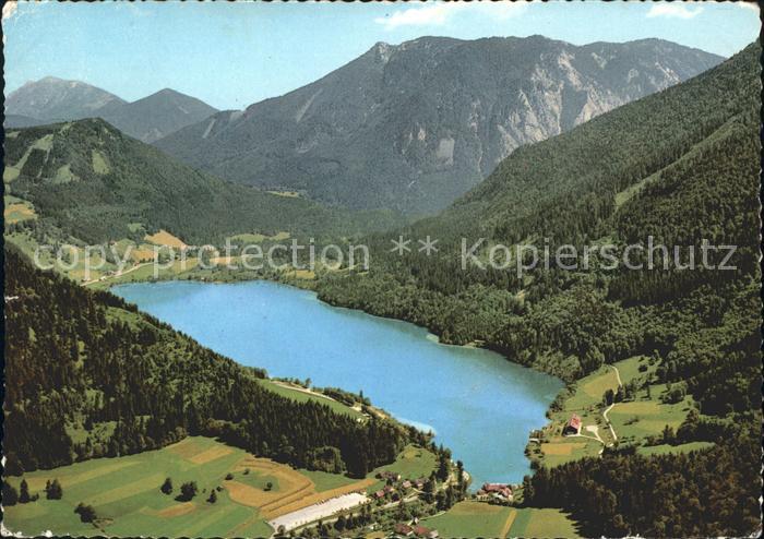 Lunz See Niederoesterreich Fliegeraufnahme