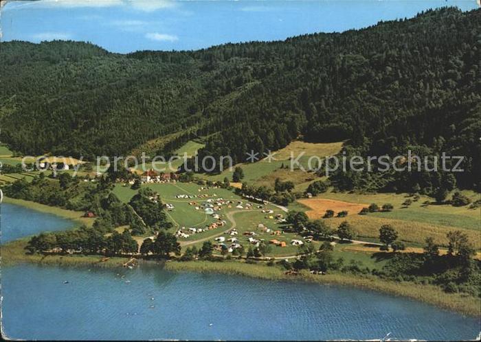 Ossiachersee Camping Berghotel mit Gastbuffet Fliegeraufnahme