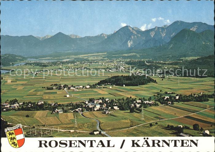 St Jakob Rosental mit Muehlbach Fliegeraufnahme