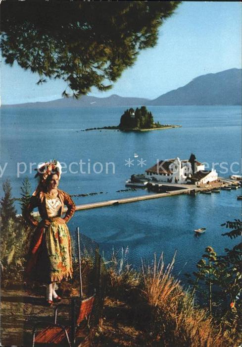 Korfu Corfu Pontikonissi Maeuseinsel Trachten