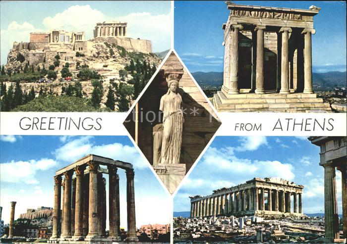 Athenes Athen Akropolis Tempel Ruine Antike