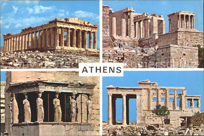 Athenes Athen Akropolis Parthenon Caryatides Tempel Ruine Antike