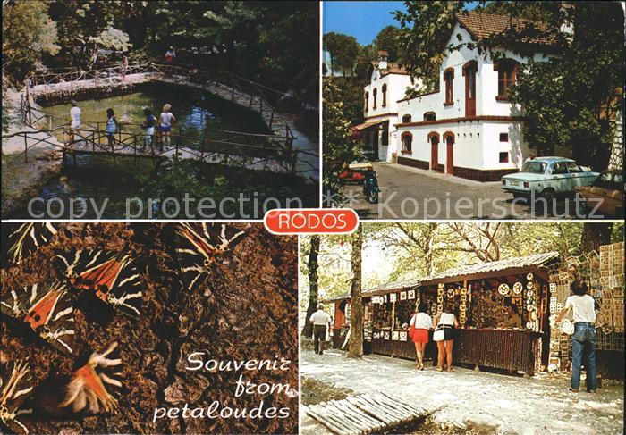 Rhodos Rhodes aegaeis Petaloudes Tal der Schmetterlinge Souvenirladen