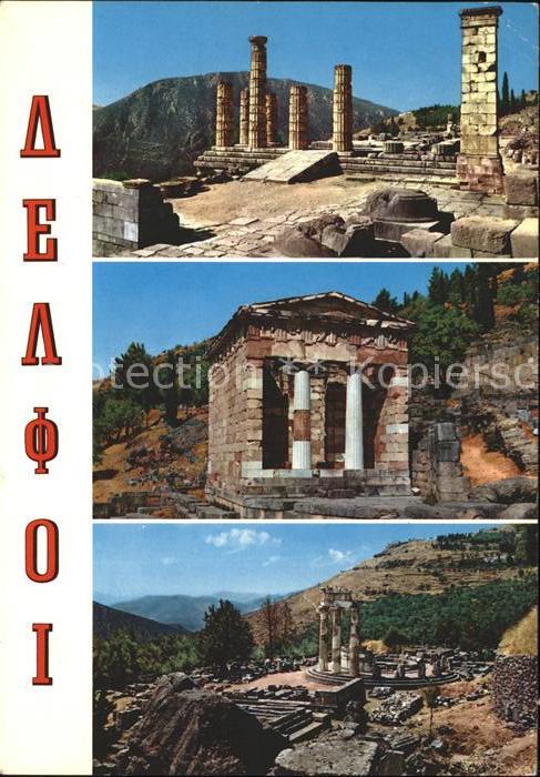 Delphi Delfi Tempel Ruine Antike