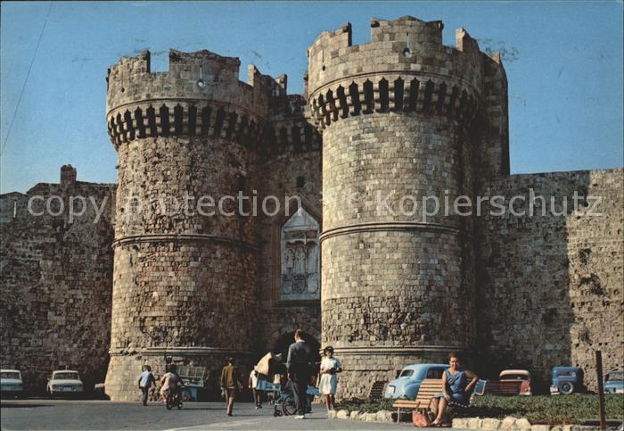 Rhodos Rhodes aegaeis Porte de Sainte Catherine Heilige Katherina
