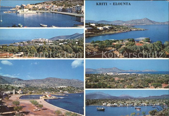 Elounda Kreta Panorama Hafen