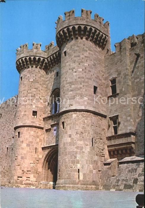 Rhodos Rhodes aegaeis Entree du Palais du Grand Maitre Grossmeisterpalast