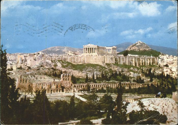 Athenes Athen Akropolis Tempel Ruine Antike
