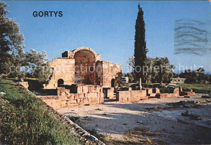 Gortys Crete Antike Staette Ruinen