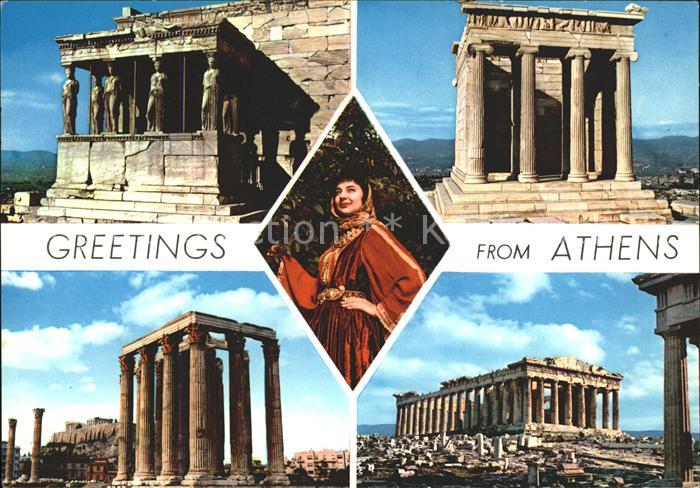 Athenes Athen Akropolis Tempel Ruine Antike