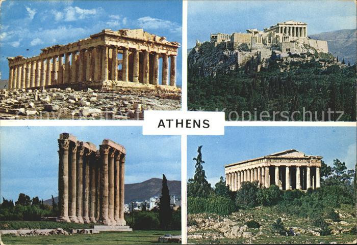 Athenes Athen Akropolis Tempel Ruine Antike